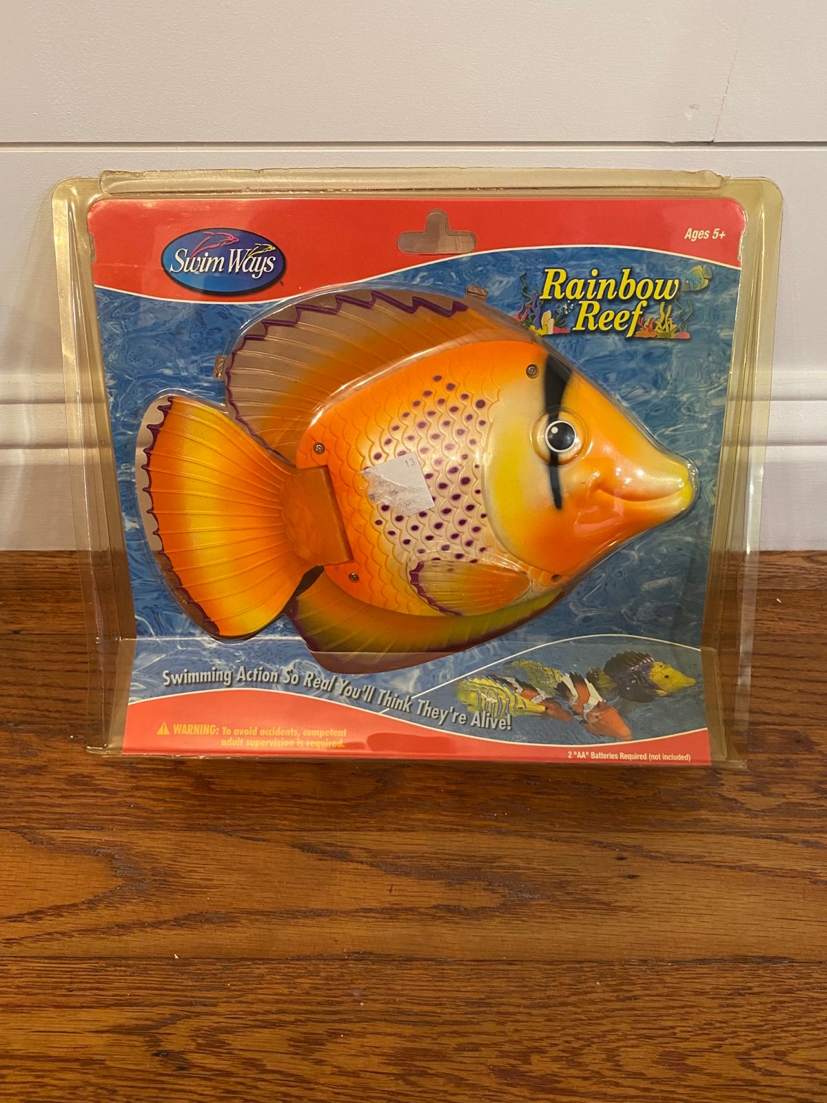 Swim Ways Rainbow Reef Swimming Action Pool Fish 17017 Orange Vintage 2002