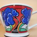 Clarice Cliff Inspired Art Deco Sadler Tea Pot Made In England