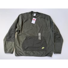 Nike NSW Men's Fleece Sweatshirt Winter Sequoia Light Lemon DD4854-355 Size L