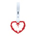NEW 2PCS BARBED WIRE RED JDM TSURIKAWA RING WHITE Handle Strap Drift Charm