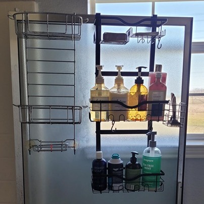 3-Tier Over-the-Door Shower Caddy, Hanging Shower Caddy Rack