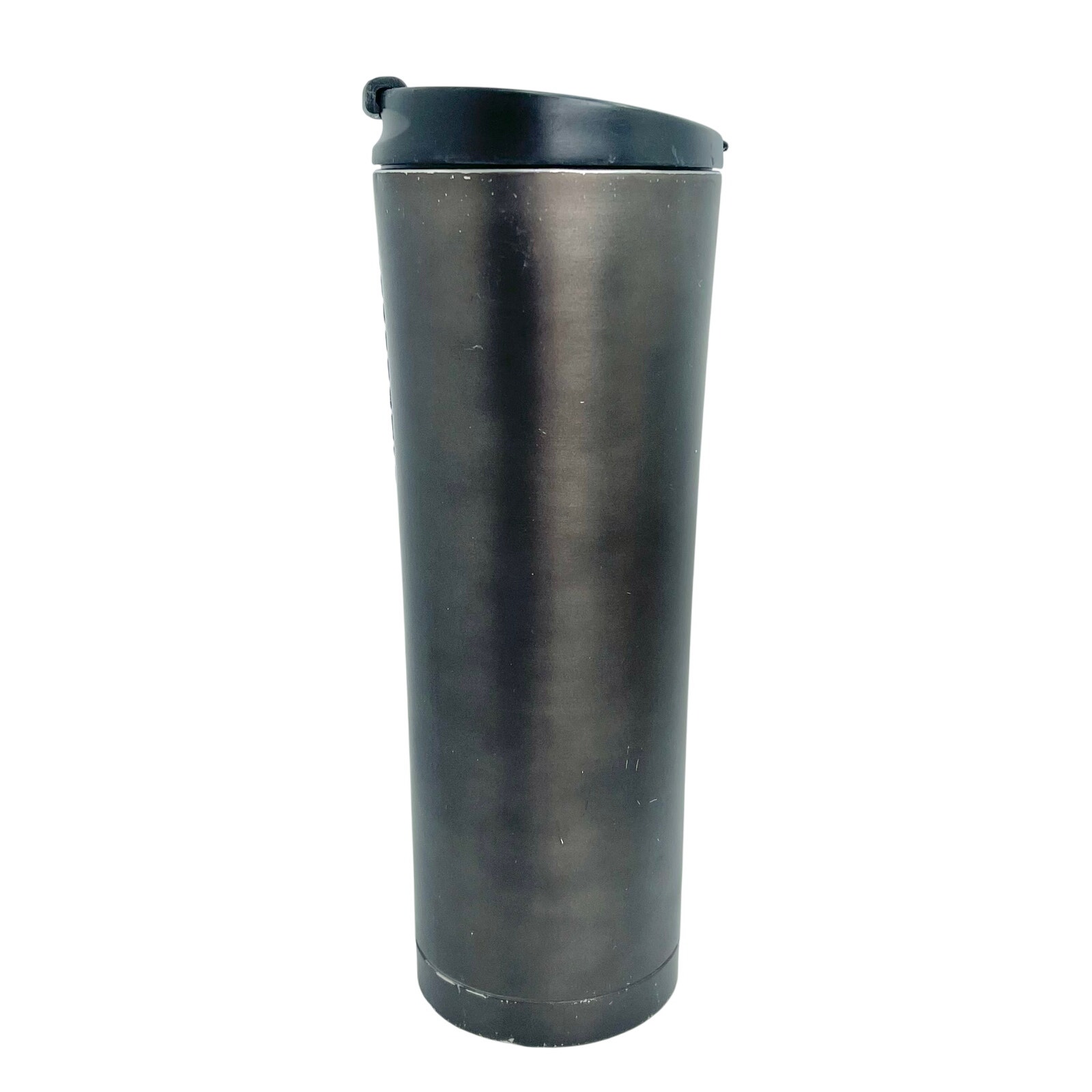 Starbucks Gunmetal Brown Black Soft Touch Stainless Steel Tumbler Mug Cup 20 oz