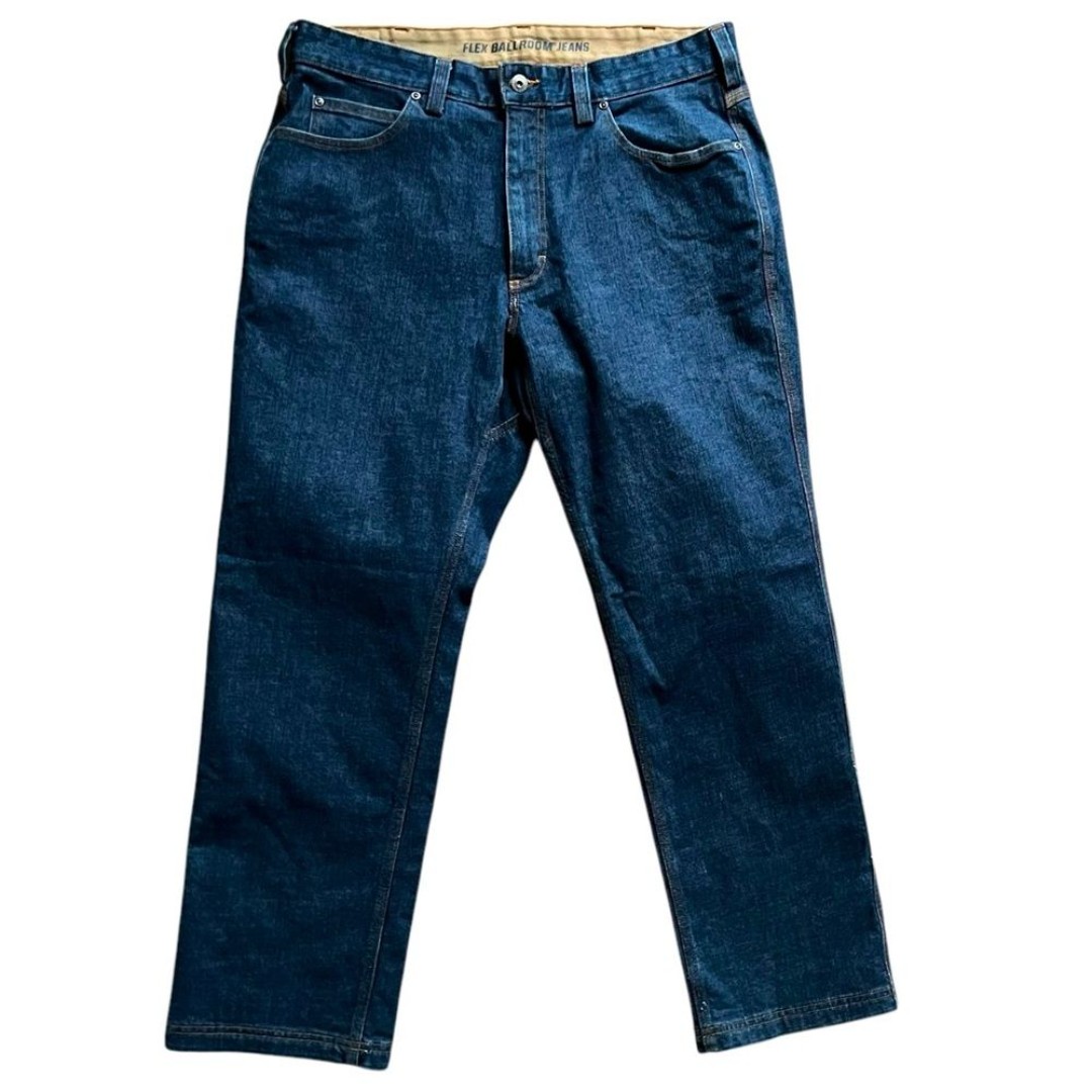 NWOT Duluth Trading Flex Ballroom Jeans Straight Leg Dark Wash Men's size 36x30