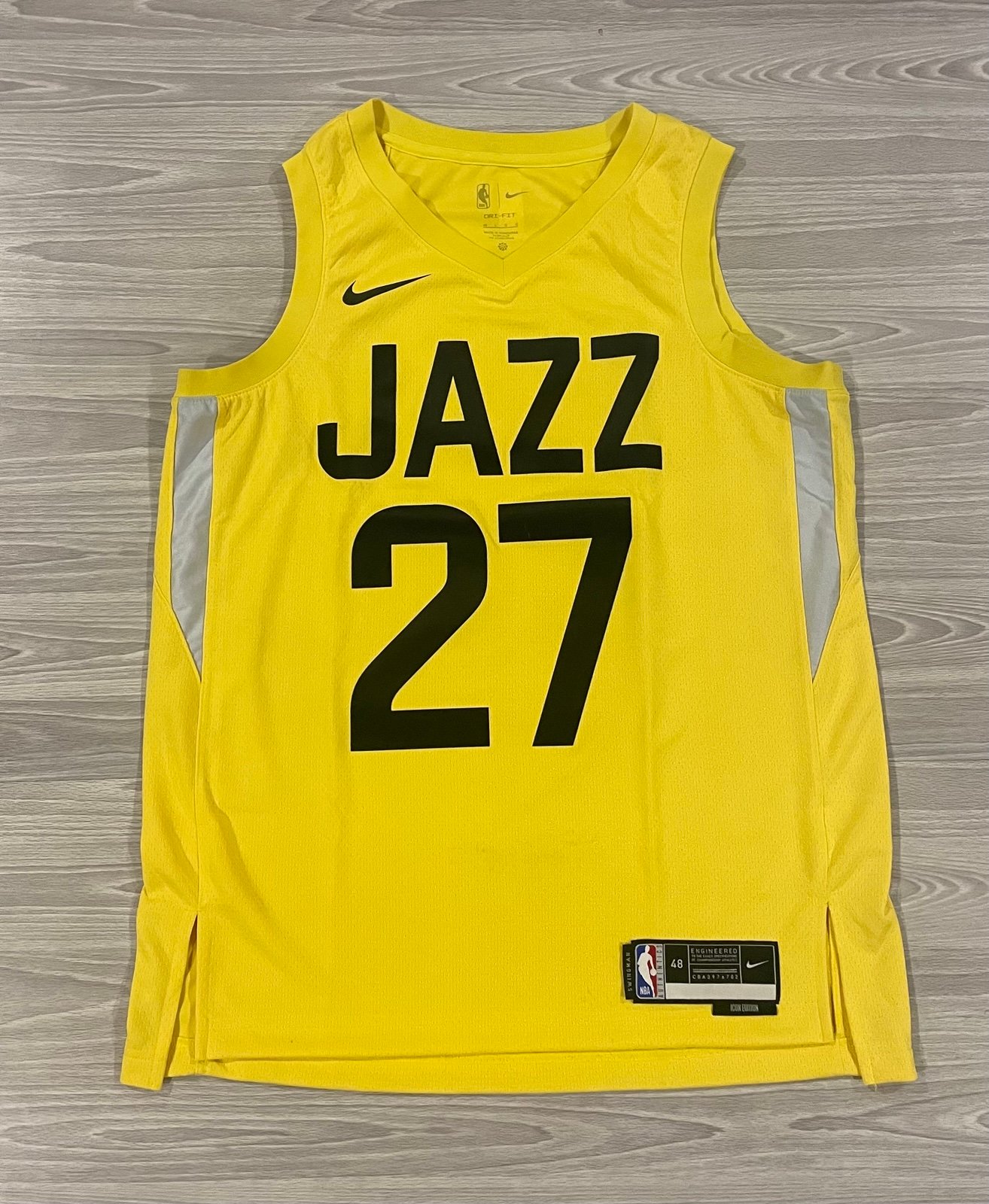 Nike Rudy Gobert #27 Utah Jazz Swingman Icon Edition NBA Jersey Men’s Size Large