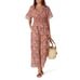 Cleobella Printed Jess Wide Leg V-Neck Short Sleeve Jumpsuit Size XS