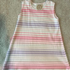 TBBC Sleeveless Polly Play Dress in Sea Grape Stripe - 2T