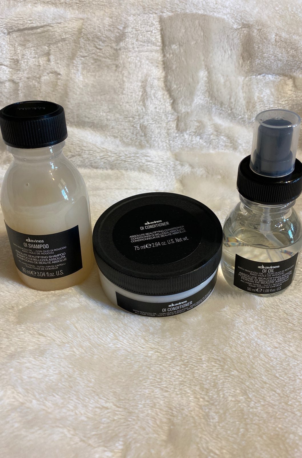 DAVINES OI TRIO Shampoo Conditioner Oil