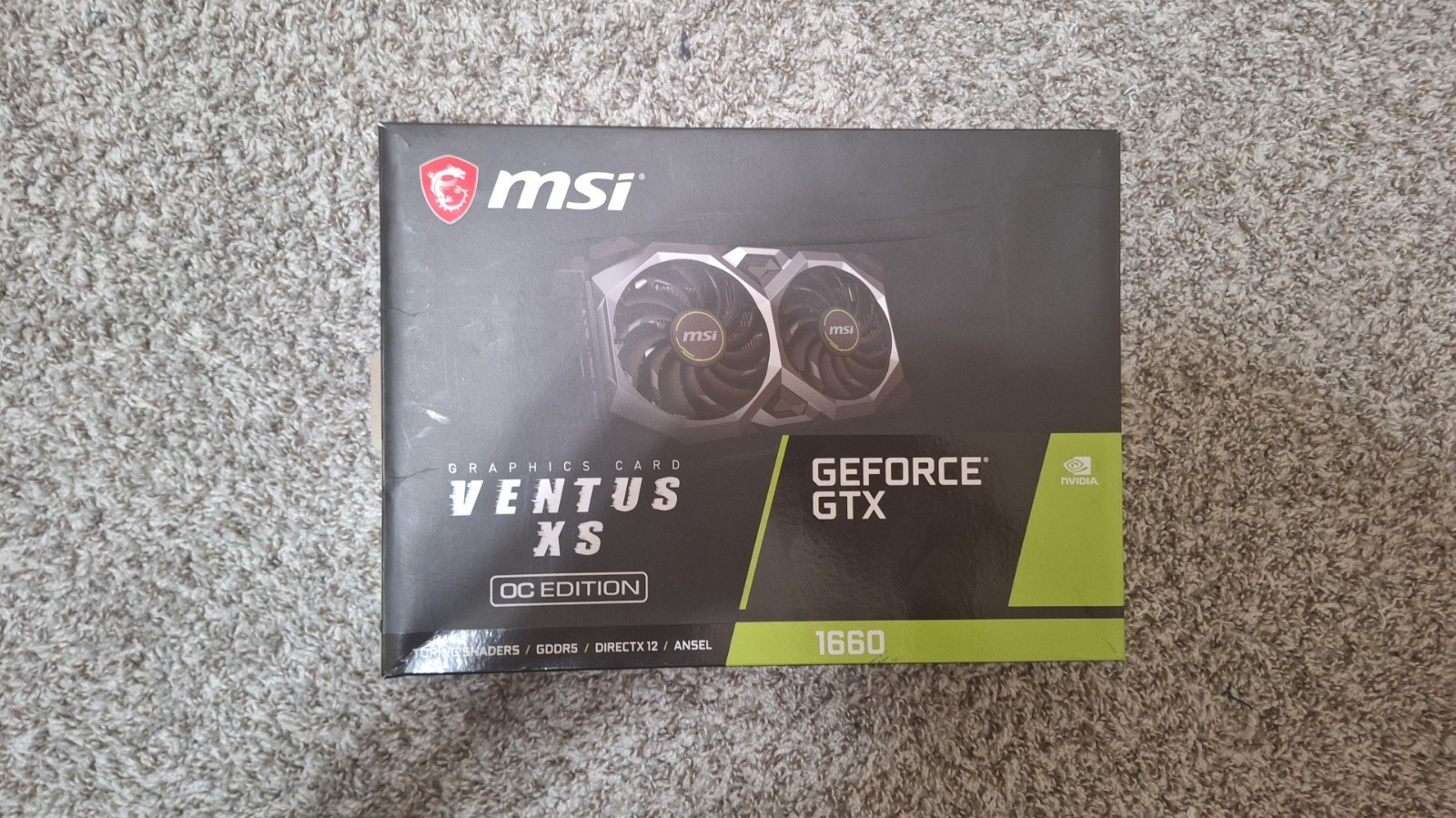 MSI Nvidia GTX 1660 6gb GPU