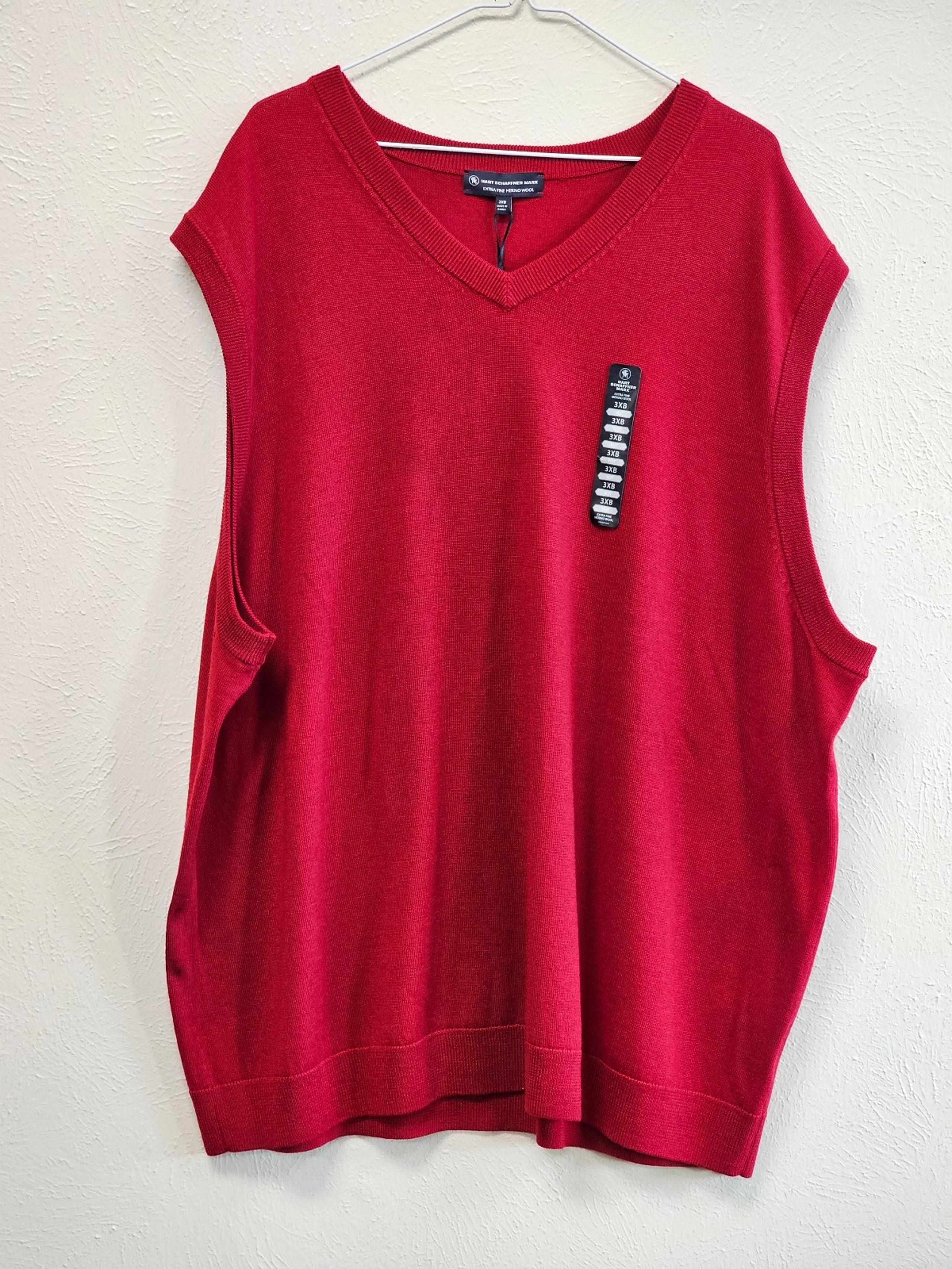V-Neck Sweater Vest size 3XB - Hart Schaffner Marx