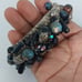 Blue Tones and Silver Tone Cha Cha Beads Expandable Bracelet