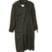 Mens London Fog Trench Coat Size 40 Reg Dark Gray Belted Epaulettes