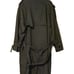 Mens London Fog Trench Coat Size 40 Reg Dark Gray Belted Epaulettes