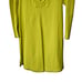 A.L.C. Mini Fit and Flare Dress Size 10 Lemon Yellow 3/4 Sleeve Plunging V Neck