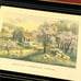 Vintage Currier & Ives American Homestead Spring Litho Print Framed Under Glass