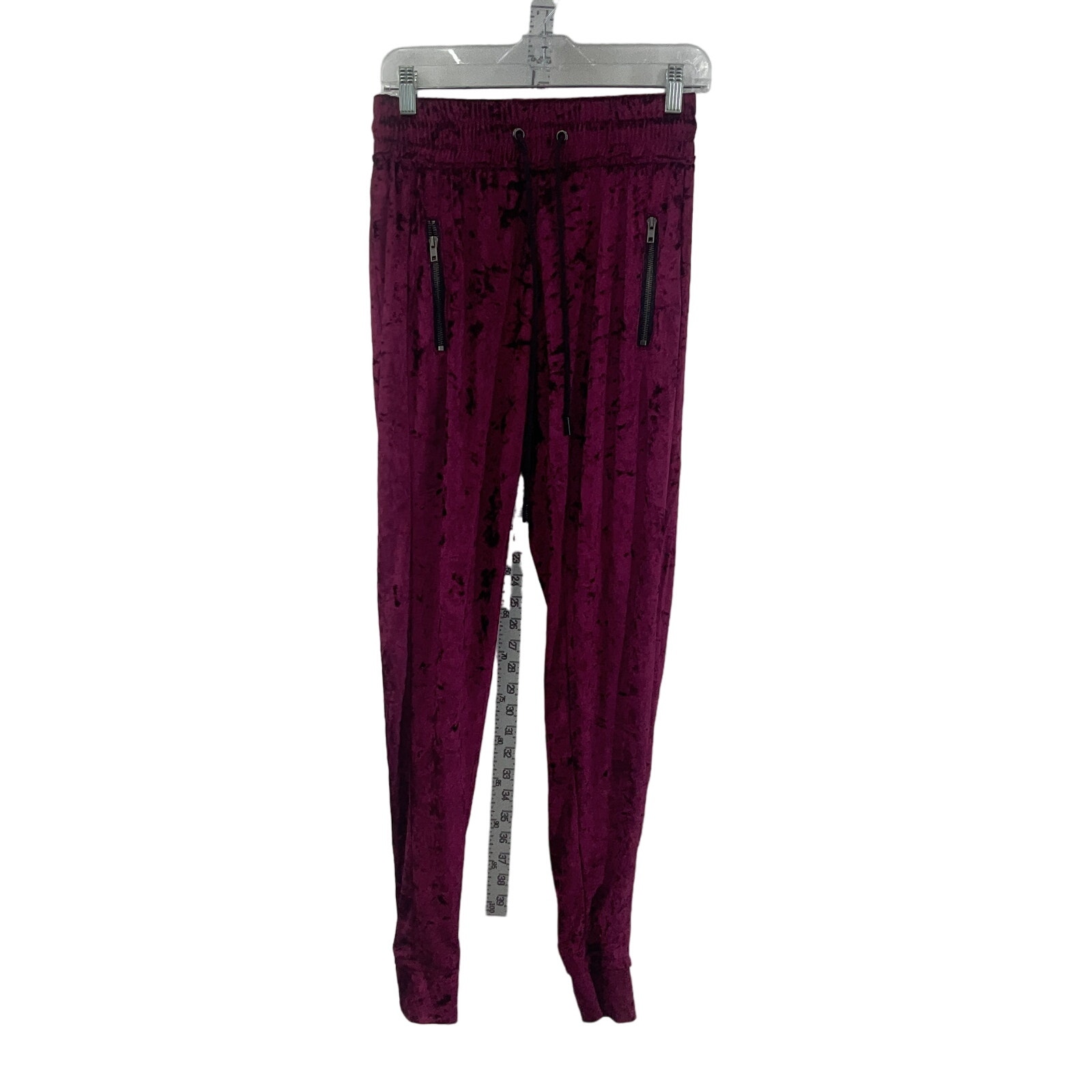 Emma & Sam Purple Women's Velvet Ankle Leggings, S, NWT