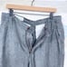 Orvis Linen Walking Pant Gray Flat Front Cuffed Lightweight Trouser Mens 34x31