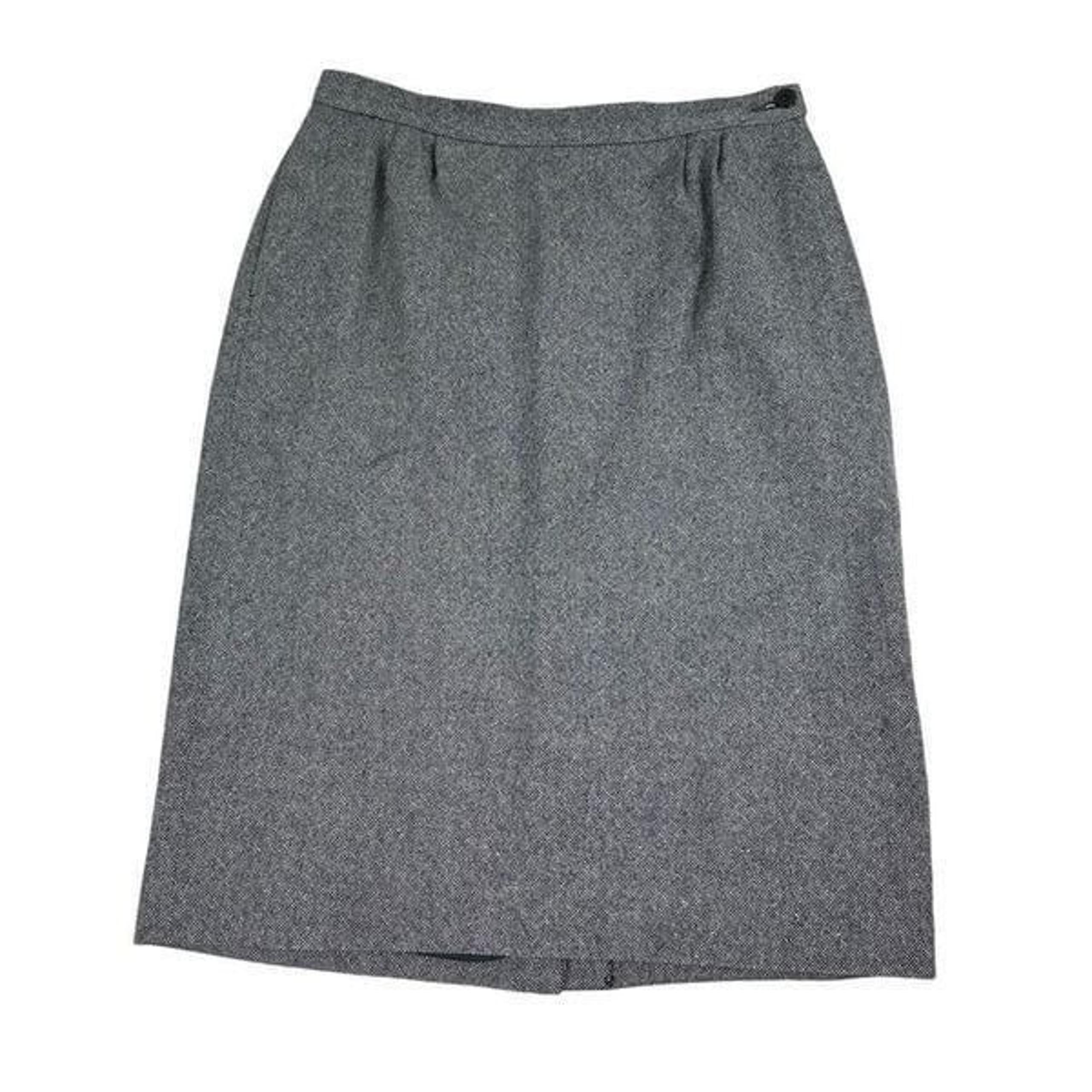 Vintage Pendleton Womens Virgin Wool Pencil Skirt size 10 Blue White