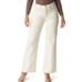 Sam Edelman nwt Codie high rise wide leg ankle jeans ecru cream button fly 8 29