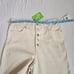 Sam Edelman nwt Codie high rise wide leg ankle jeans ecru cream button fly 8 29