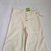 Sam Edelman nwt Codie high rise wide leg ankle jeans ecru cream button fly 8 29
