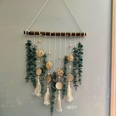 21’’ Eucalyptus Wall Hanging Decor Artificial Eucalyptus Plant Fake Green
