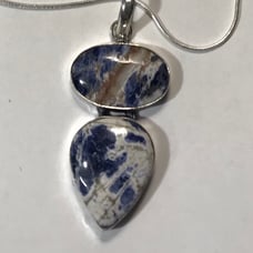 Sodalite 925 Sterling Silver Necklace