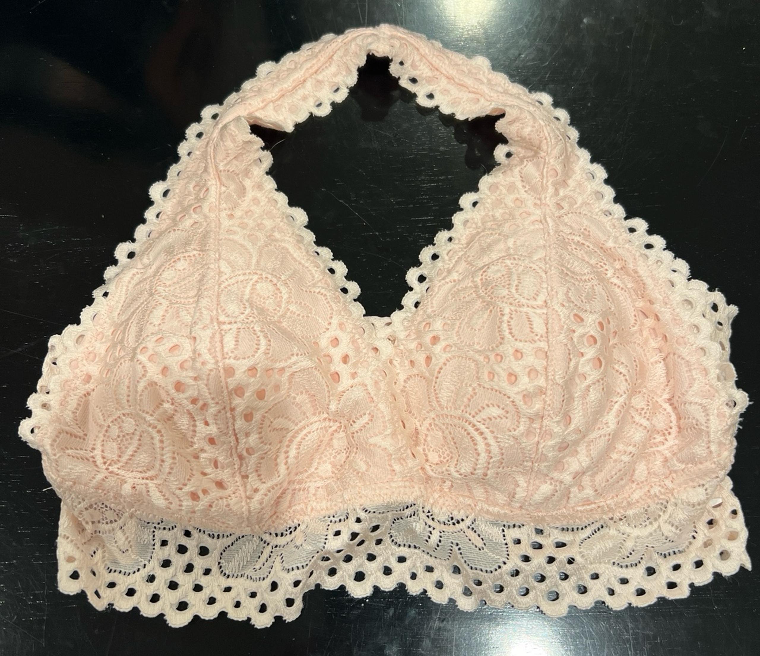 Bralette Aero sizelarge peach pink lace