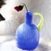 NEW 2.2lb Heavy Vase,Blue Glass Vase for Home Decor
