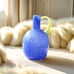 NEW 2.2lb Heavy Vase,Blue Glass Vase for Home Decor