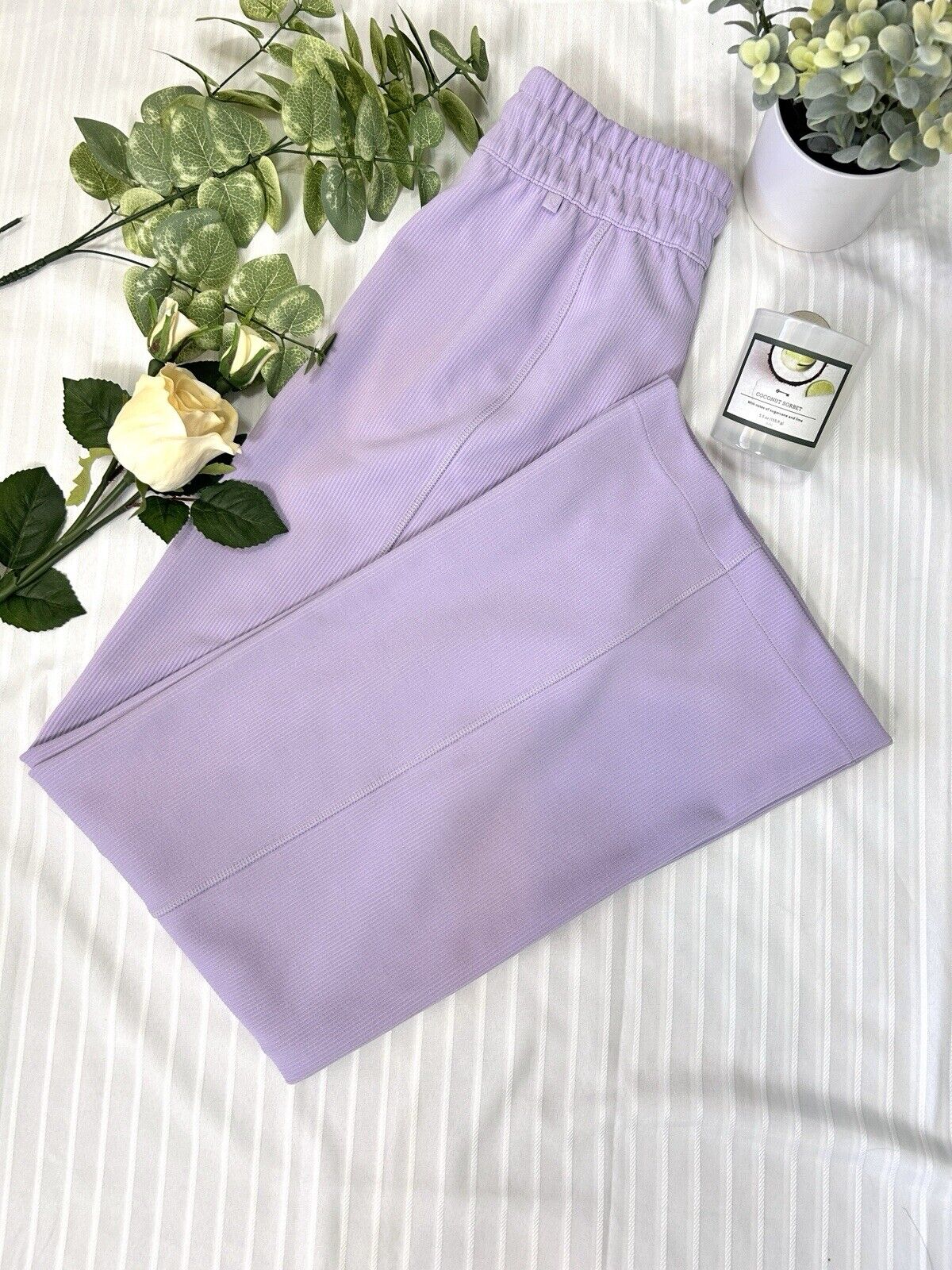 NWT148 Lululemon Ribbed Softstreme MR Pant 32 - LILE- Size 4
