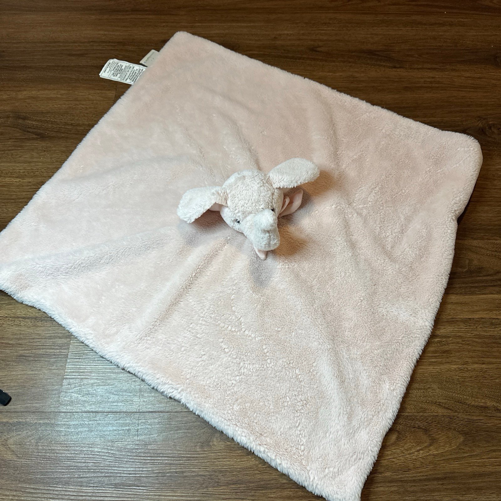Pink Elephant Lovey Security Blanket Stuffed Animal Plush Mon Lapin 30X30”