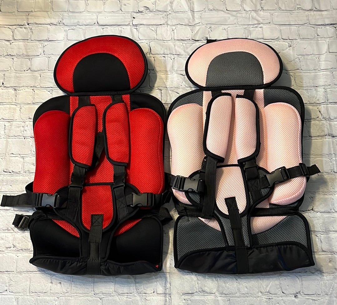 Red and Pink Travel Car Protection Seats