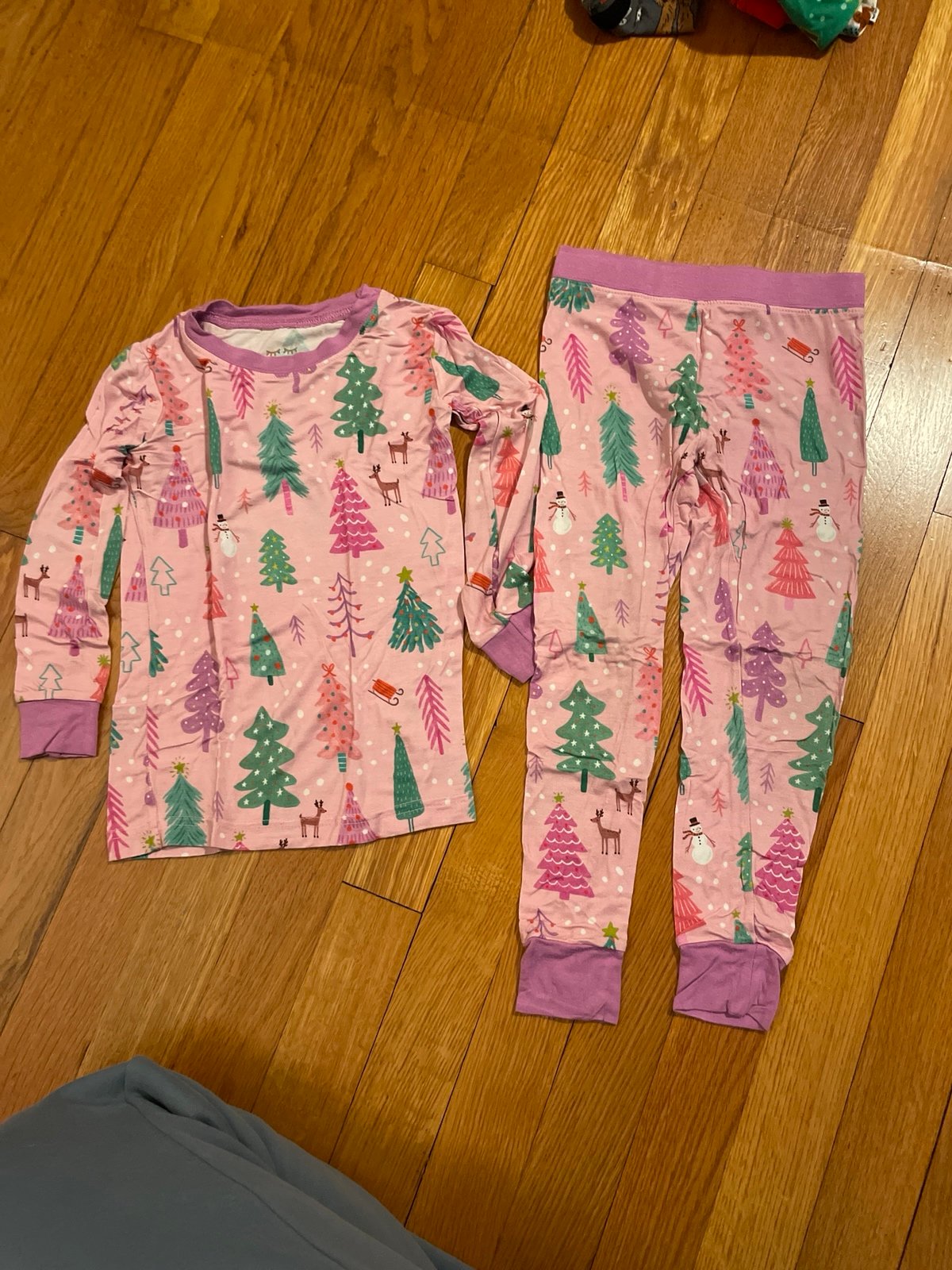 Little Sleepies Pink Merry and Bright 2T