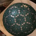 Bowl large w/ blue & silver designs by Argent