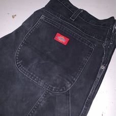 Dickies Y2K Cargo Streetwear Pants Black Jeans 36x30