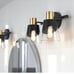 Clear Glass Shade Wall Lamp (2 Lights)