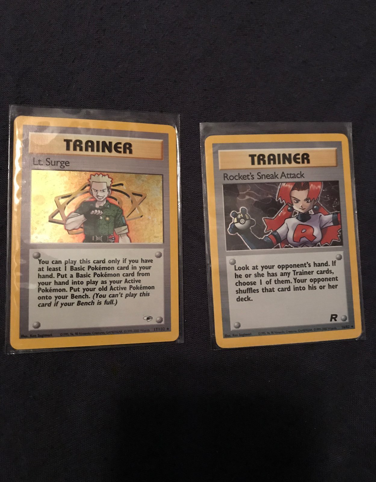 vintage Pokemon cards