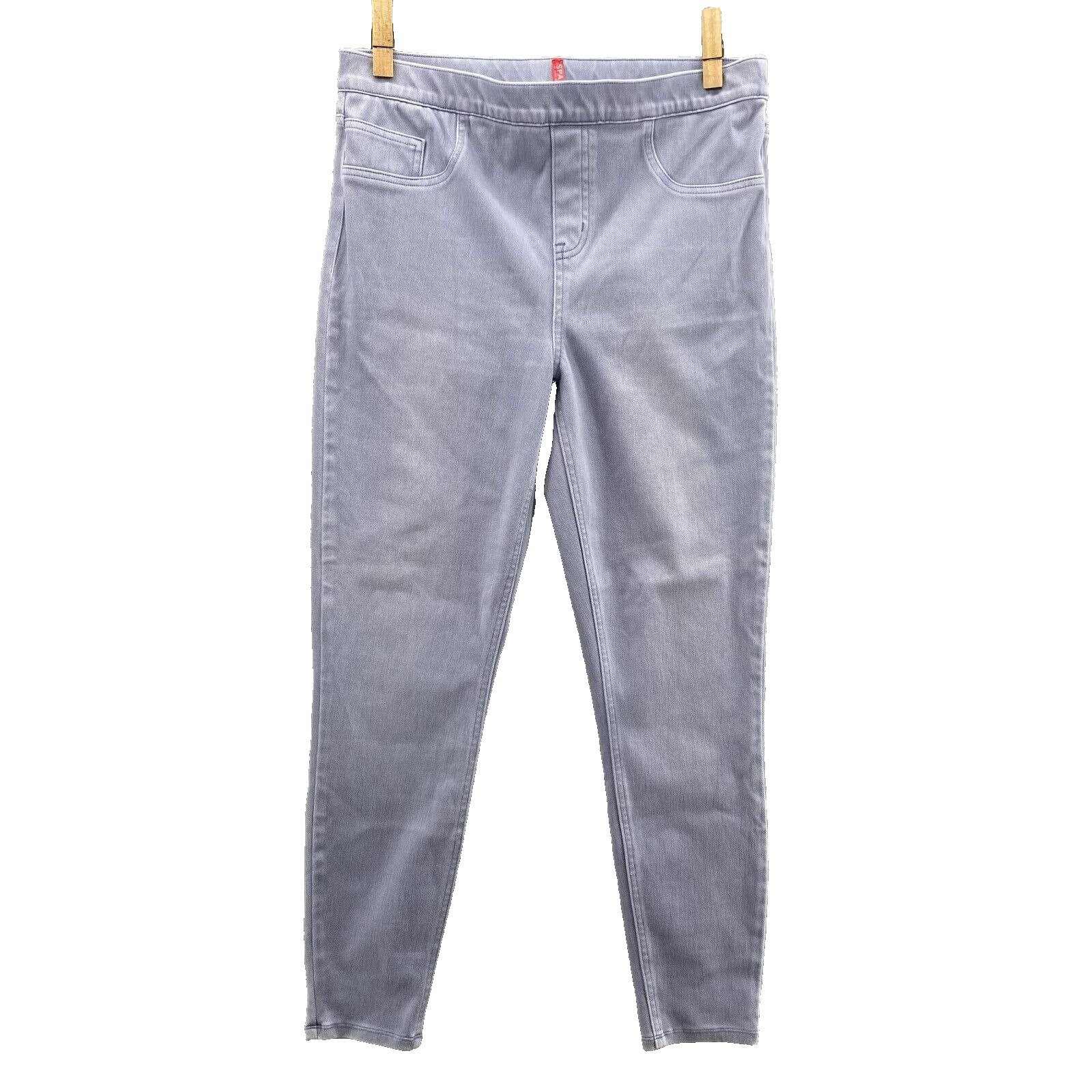 Spanx Jegging Pants Women's XL Washed Denim High Rise Slim Fit Preppy Minimalist