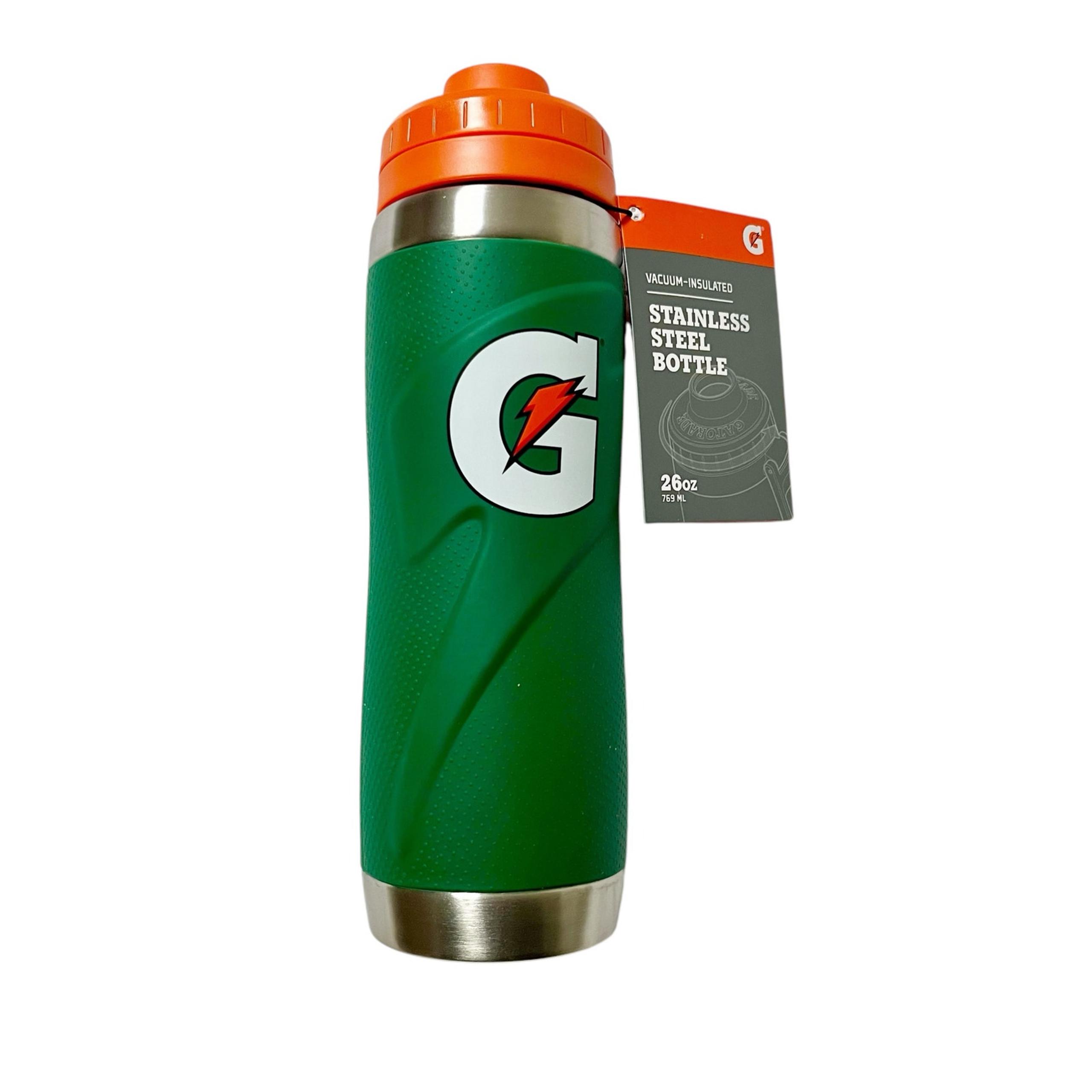 NWT Gatorade Vacuum Sealed Stainless Steel Water Bottle 26 oz