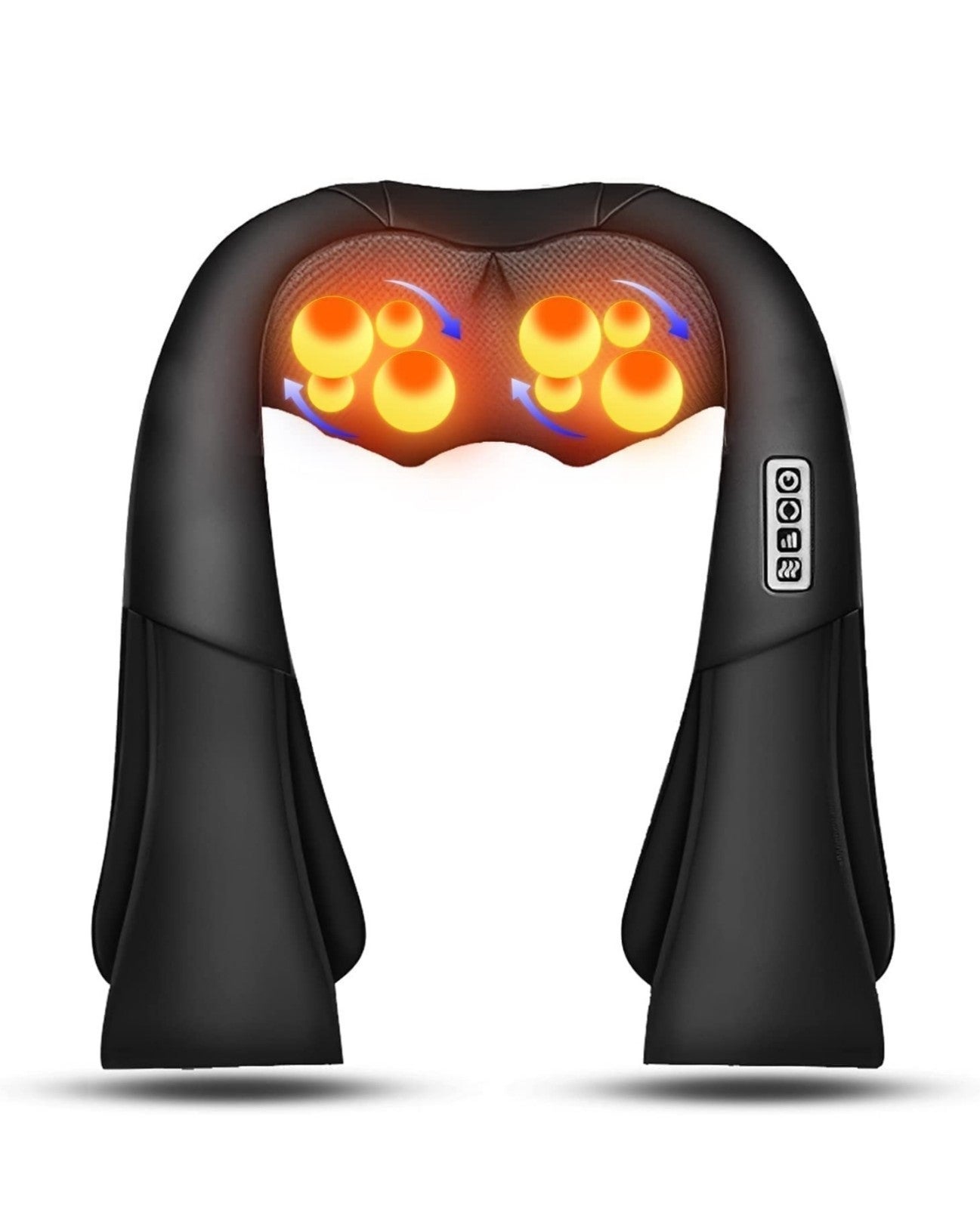 Neck and Back Massager with Soothing Heat, Electric Deep Tissue Massage Pillow