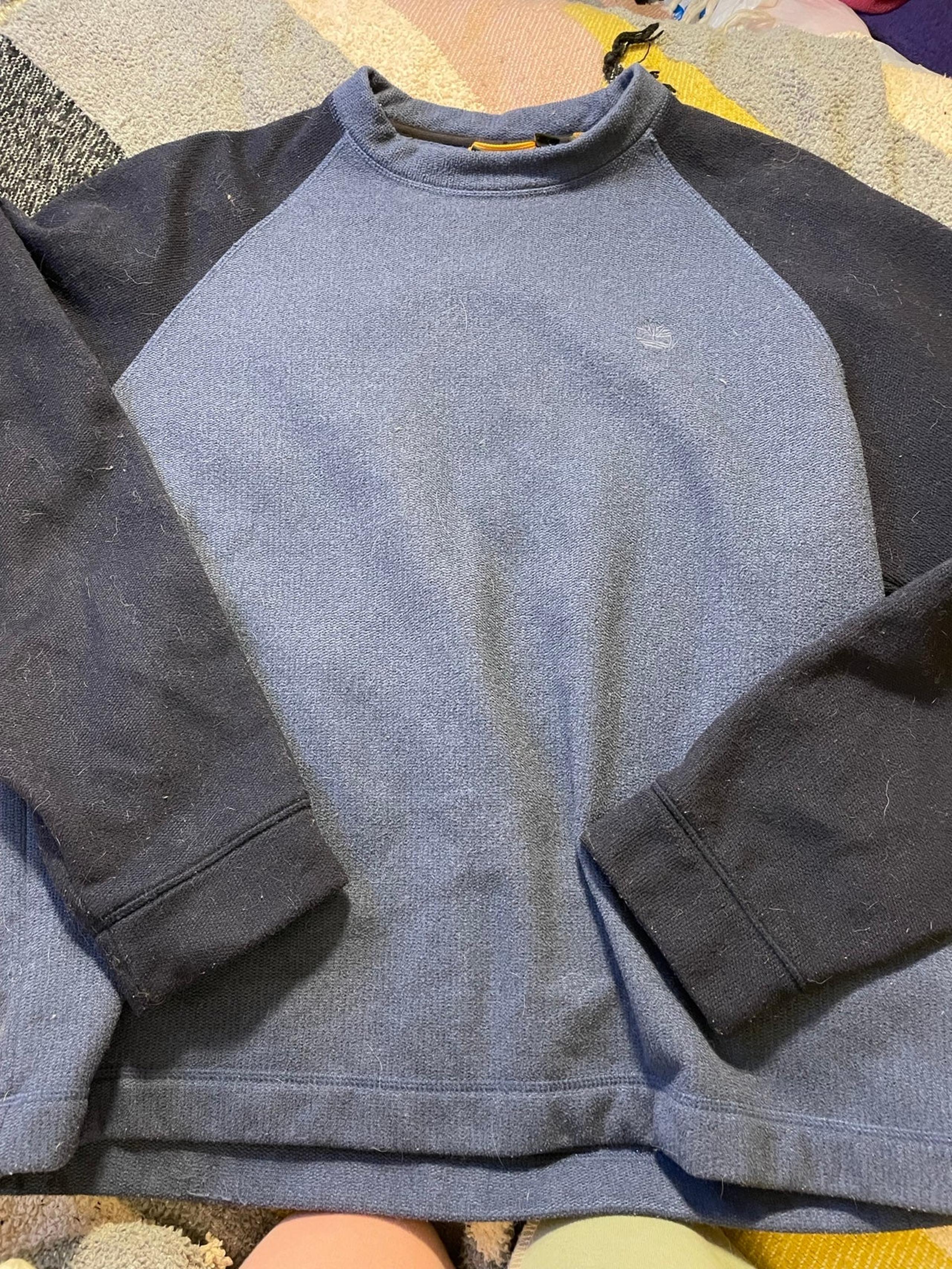 Men’s Timberland Two Toned Blue Crewneck Sweater