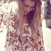Free People Chinoise White Floral Print Boho Gypsy Festival Mini Dress Tunic
