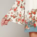 Free People Chinoise White Floral Print Boho Gypsy Festival Mini Dress Tunic