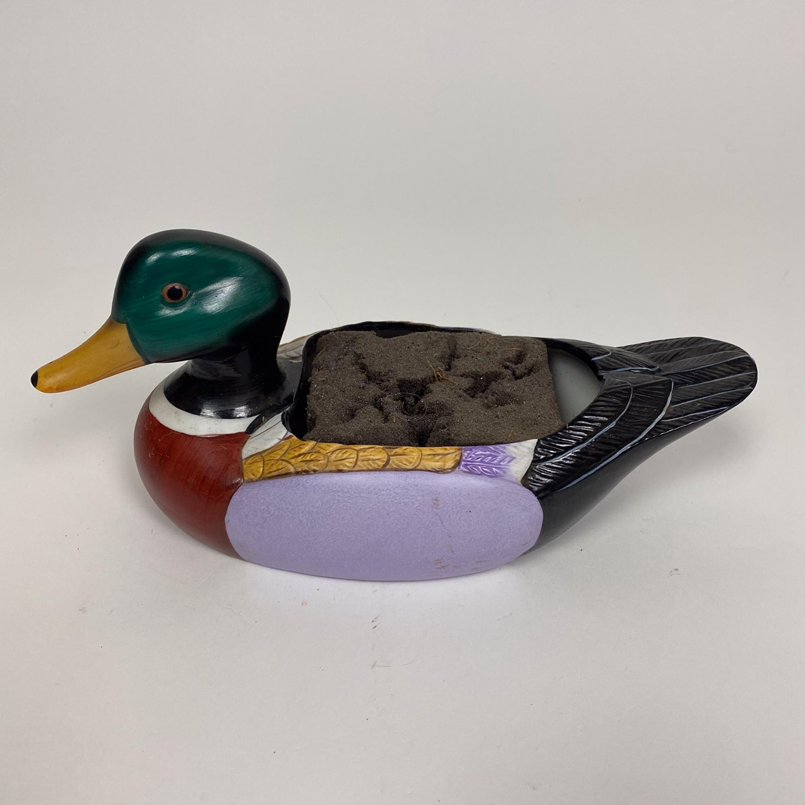 Vintage 80s Mallard Duck Figurine