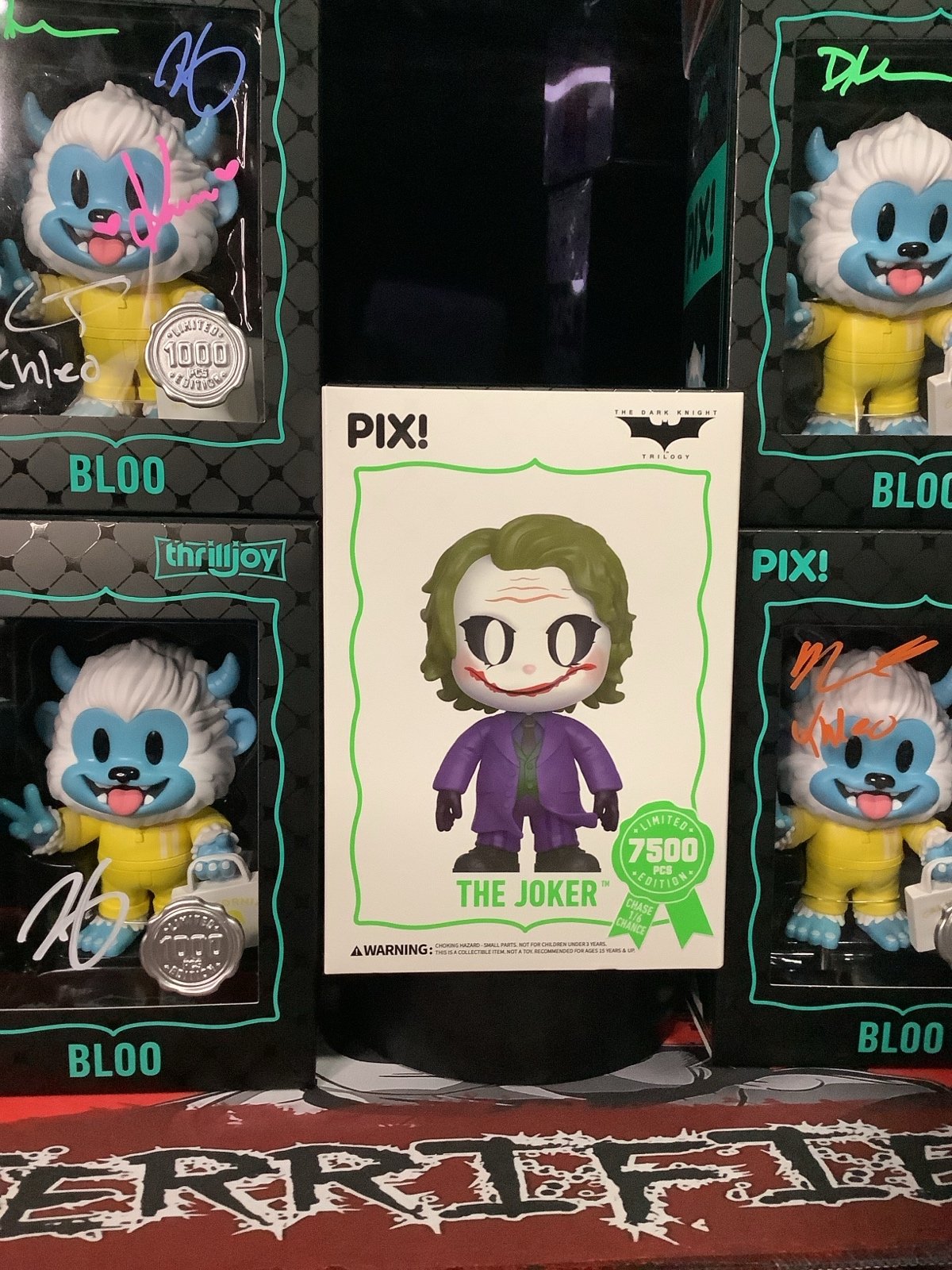 The Dark Knight Trilogy Thrilljoy Pix Joker LE 7500 Figure WORLDWIDE