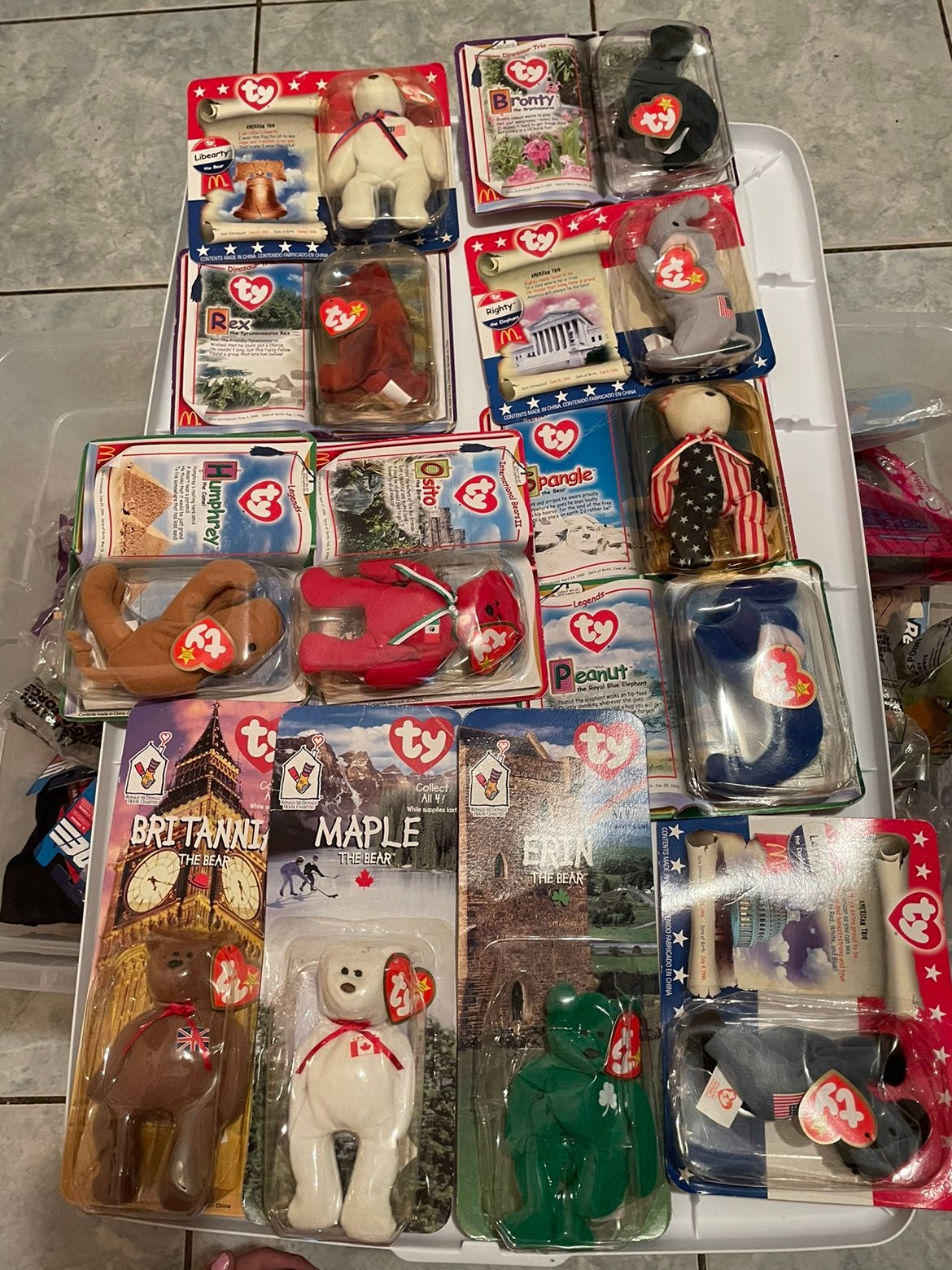 Teenie Mcdonalds TY Beanie Babies (12)