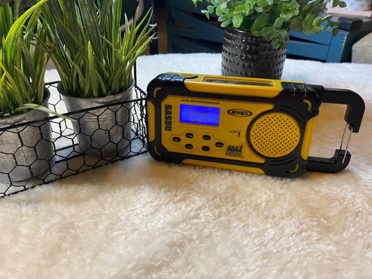 Jensen AM/FM weather band radio