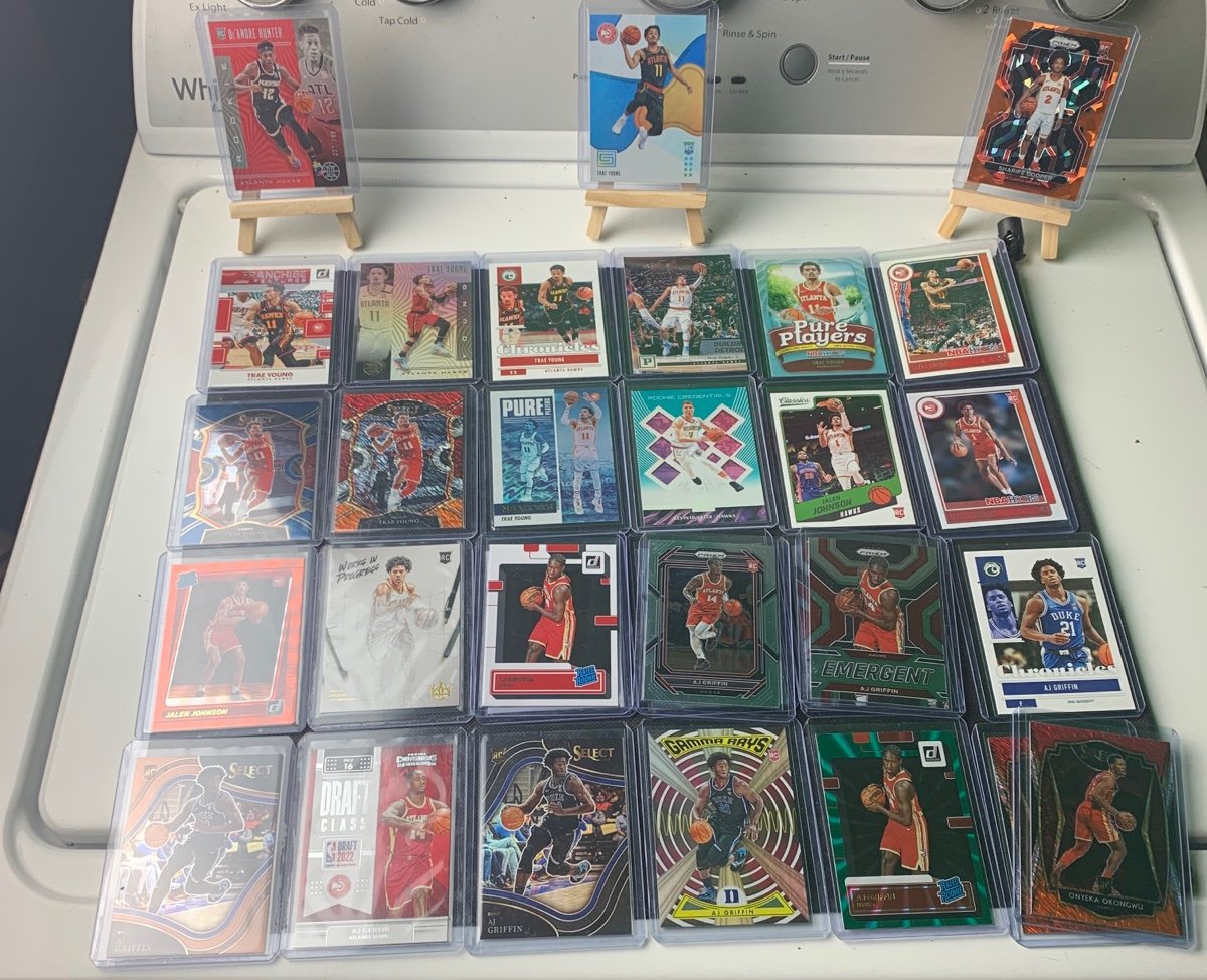 60+ Atlanta Hawks Rookie Card Lot ft, Trey Young, AJ Griffin & Cam Reddish