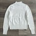 AMERICAN EAGLE Smiley Mock Neck Sweater Size Medium Gray Logo Soft Knit NWT