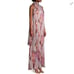 Black Halo Henna Pleated Trapeze Gown Prismatic Glitz NWT Small